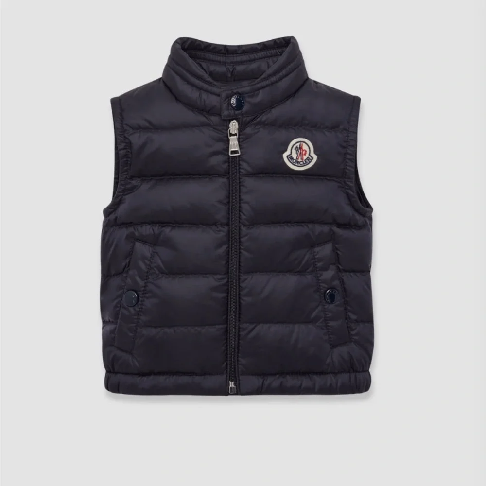 Moncler Kids Night Blue Puffer Vest - Size 2